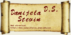 Danijela Stevin vizit kartica